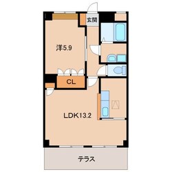 コンフォース２１の物件間取画像